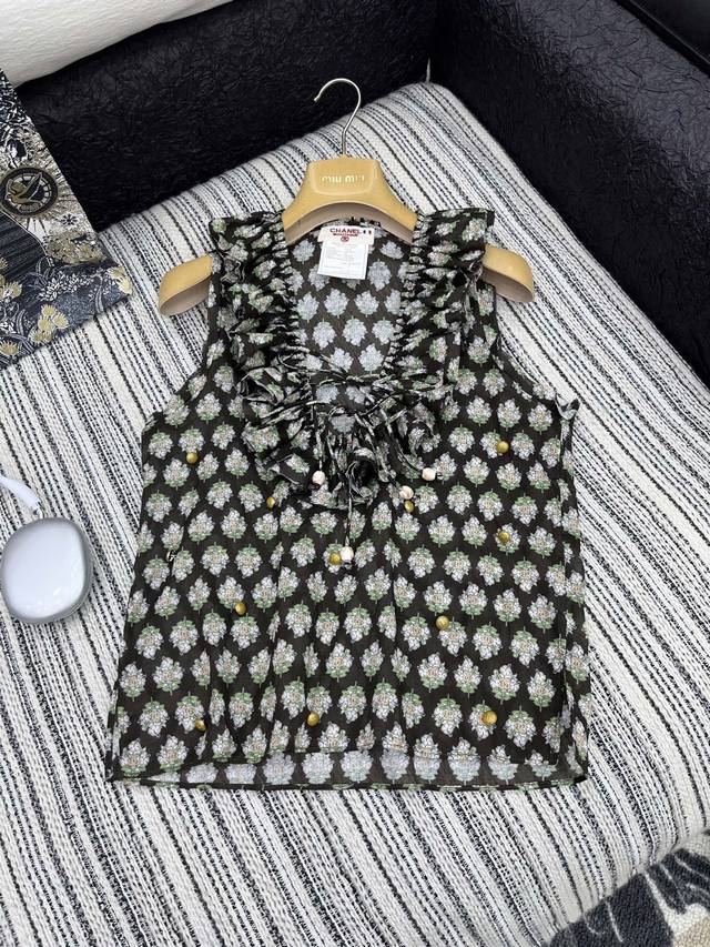 Hot Item In Stock Original Quality Chan* 25 Second-Hand Series Floral Ruffle Shi