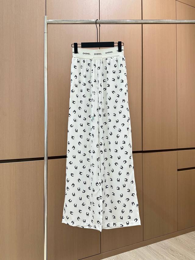 Hot Item In Stock Original Quality Chane* 25 New Style Ribbon Printed Casual Pan
