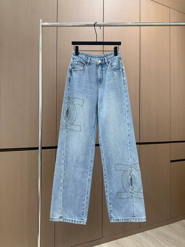 Hot Item In Stock Original Quality Chane* Custom Fabric Jeans Using High-End Cus