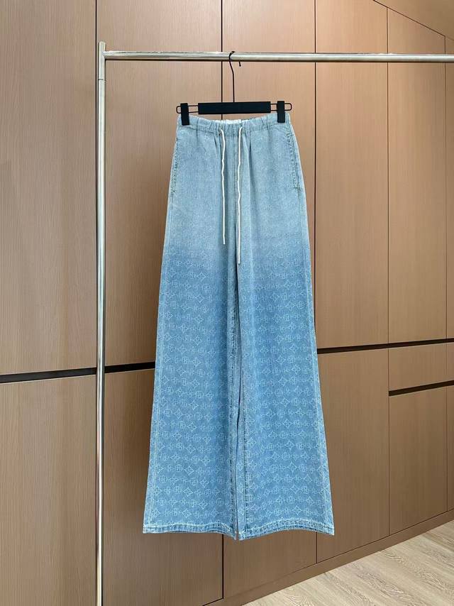 Hot Item In Stock Original Quality Lv 25 New Style Drawstring Tencel Jeans Custo