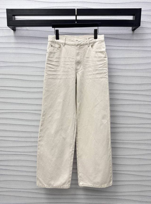 dio*2025 New Arrival Pocket Straight Denim Trousers Customized Yb Imported Tw