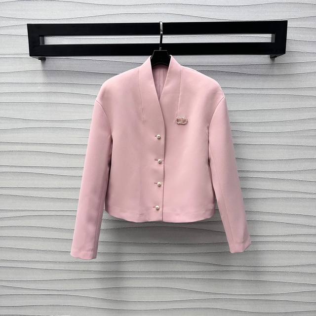 dio*2025 New Arrivals Brooch Dress Jacket Customization Yb Imported Rayon Mat