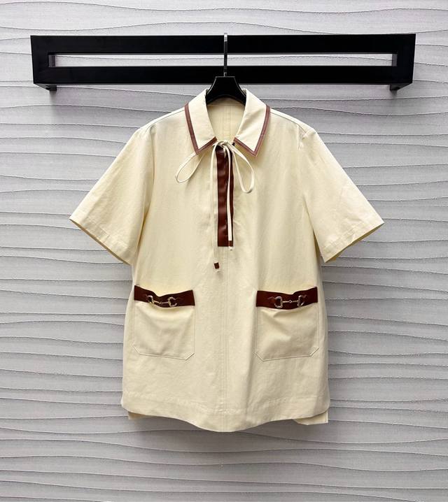 gucc*2025 New Arrival Leather Chain Buckle Dress Customized Yb Imported Twill