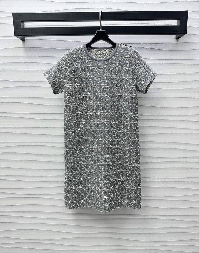 dio*2025 New Arrivals Diamond-Woven Dress Customized Yb Imported Cotton Yarn