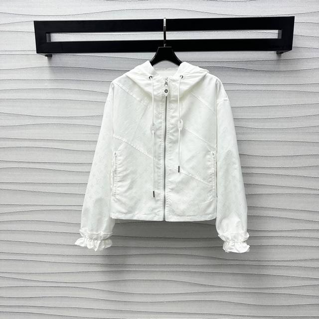 louis Vuitto*2025 New Arrivals Jacquard Hooded Jacket Customized Yb Imported