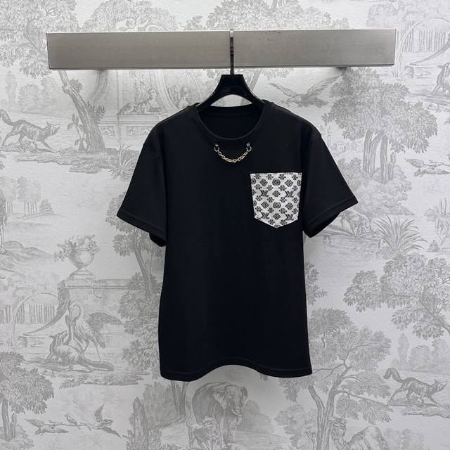 louis Vuitto*2025 New Arrivals Round Neck Pocket Chain Custom Yb Imported Cot