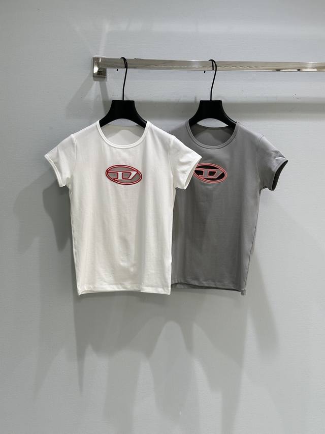 25Ss Early Spring New Hollow Logo Short-Sleeved T-Shirt Pure Cotton Fabric Ul
