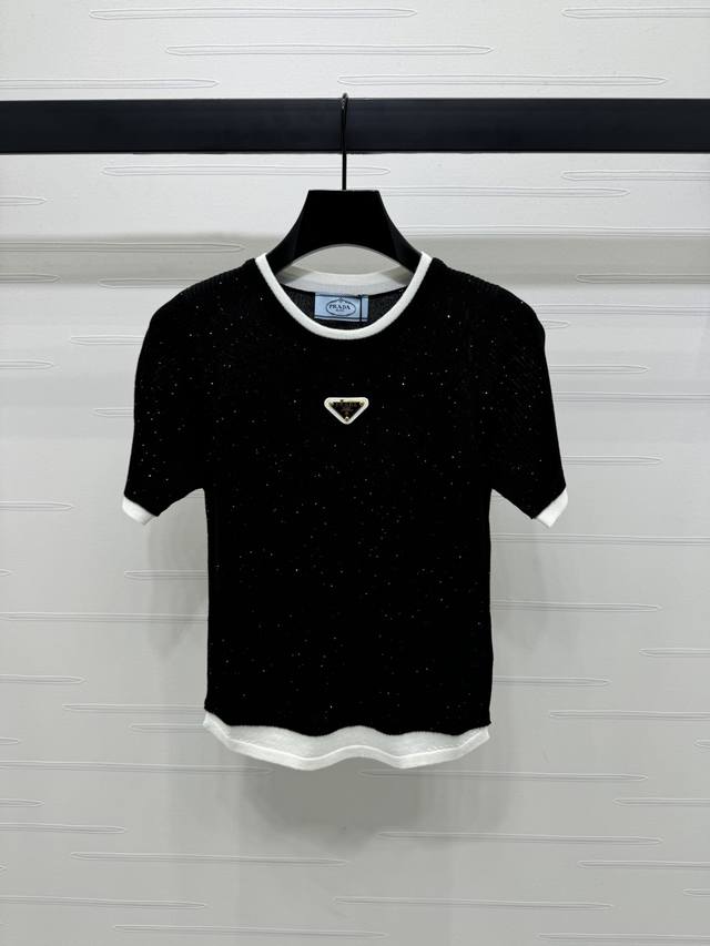 New Original High-End Quality Prad* 2025 Spring And Summer Latest Series Knitted