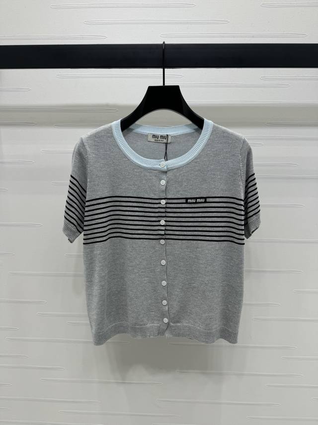 New Original High-End Quality Miumi*2025 Spring And Summer Latest Series Striped