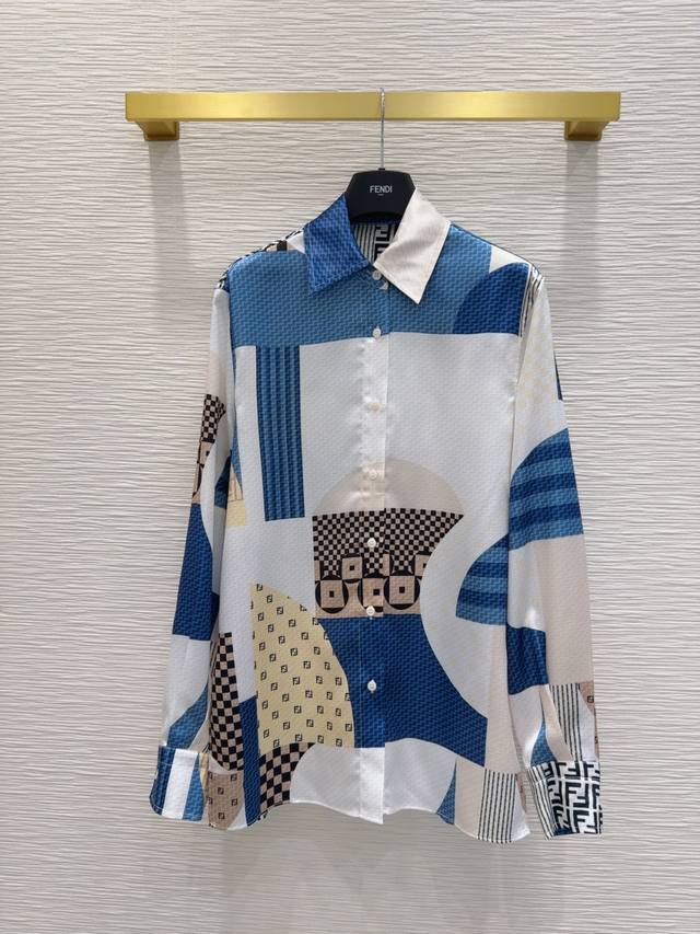 fend* 2025Ss New Suit Positioning Jacquard Printing Fabric Is Silky And Smoot