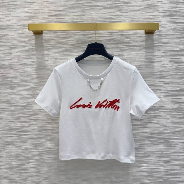 louis Vuitto*2025Ss New T-Shirt With High Density And Great Feel. A Piece Tha