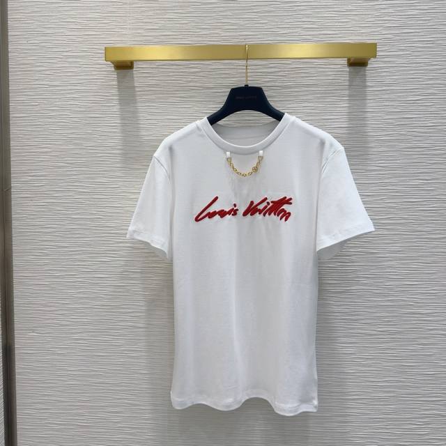 louis Vuitto*2025Ss New T-Shirt With High Density And Great Feel. A Really Pa