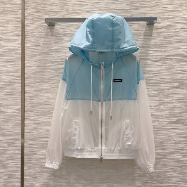 miu Mi*2025Ss New Sun Protection Clothing Special Material With Texture Every