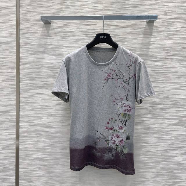 christian Dio*2025Ss New T-Shirt With High Density And Great Feel. A Really P