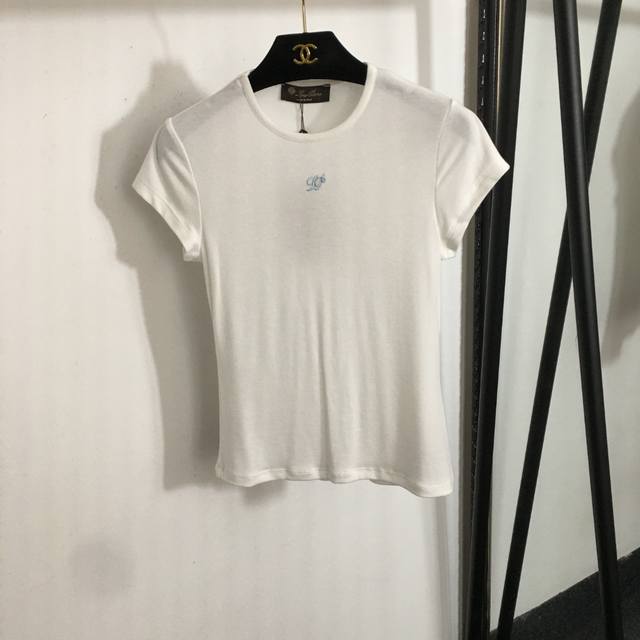 Style No. 20253048 Loro Paina Lp New Simple Logo Embroidery Slim Fit Short-Sleev