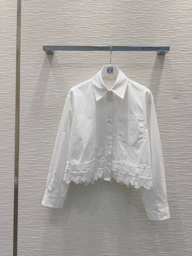 loe W* 2025Ss New Shirt Low-Key Luxury Three-Dimensional Tailoring Streamline