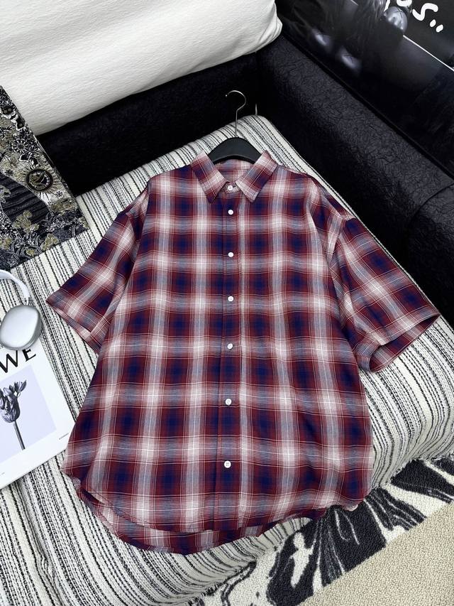 Hot Item In Stock Original Custom Acn* 25 New Style Yarn-Dyed Plaid Shirt Versat