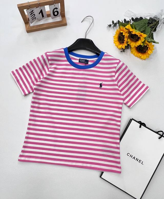 ralph Lauren Ralph Lauren Striped Pony Embroidered Short-Sleeved T-Shirt Unlo