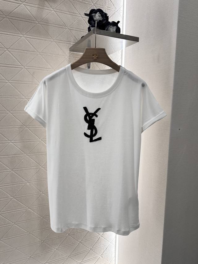 saint Lauren*2025 New Arrivals Heavy Beading And Embroidered Letters Customiz