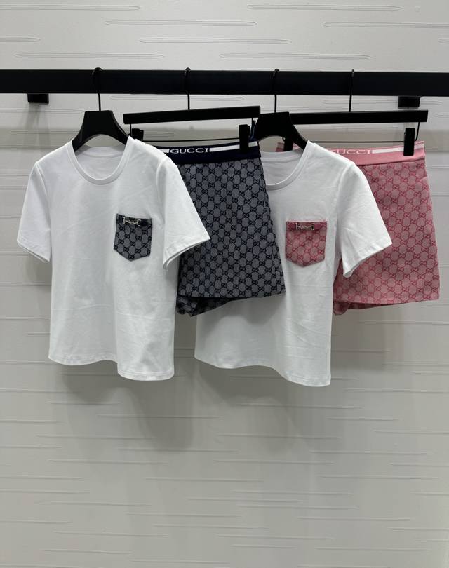 New Original High-End Quality Gucc* 2025 Spring And Summer New Series Short-Slee