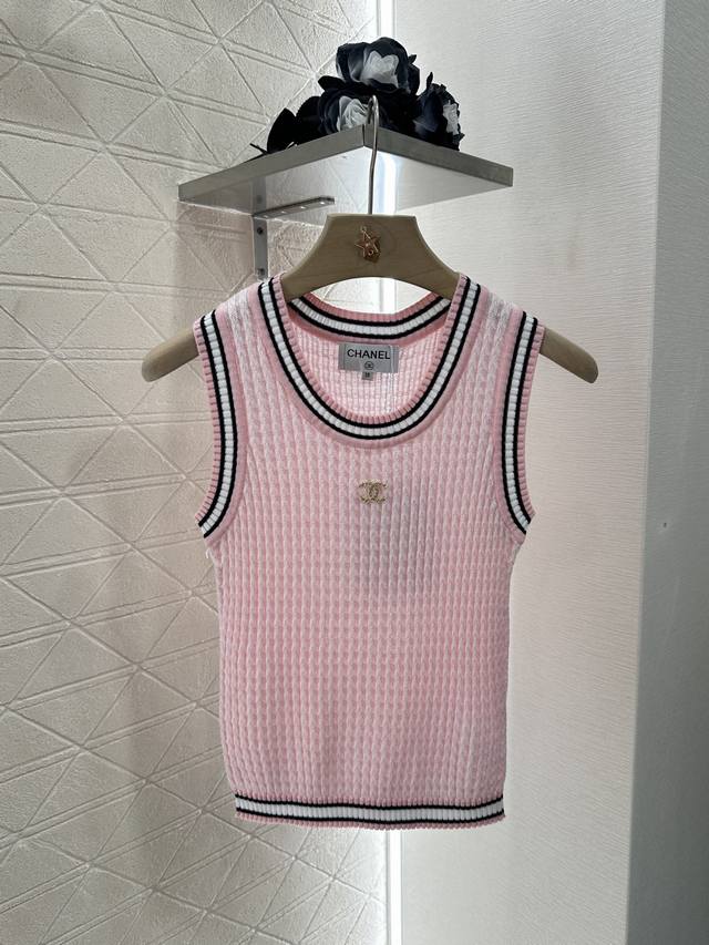 chane*2025 New Arrivals Round Neck Knitted Vest Customized Yb Wool Yarn Weavi