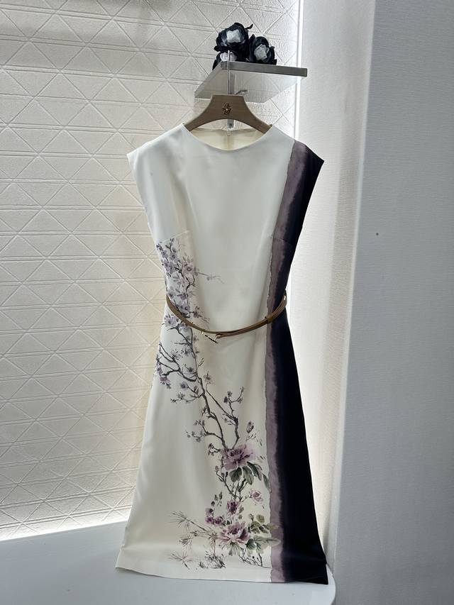 dio*2025 New Arrivals Gradient New Chinese Belt Dress Customized Yb Imported