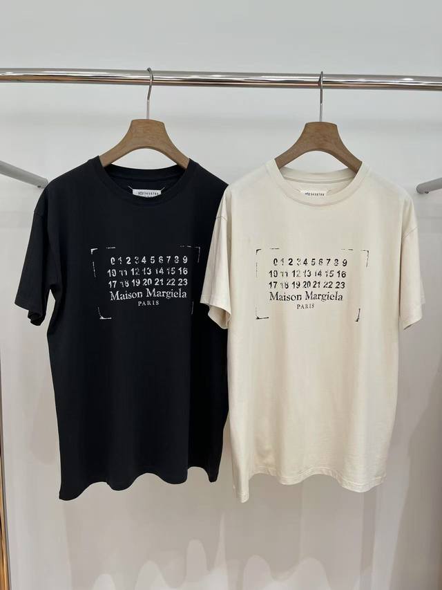 Black Details Margiela New Loose Logo Short Sleeve Size Sml