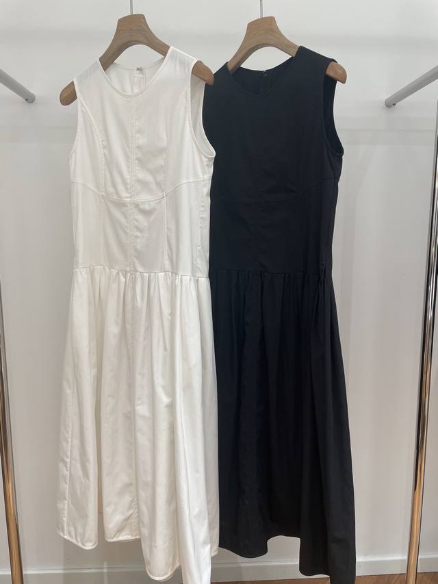 Details New 25 Spring Designer Style Ss Split Line Waist Cotton Dress Size Sml