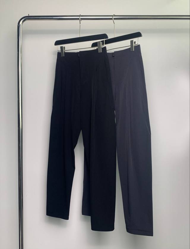 Actual Picture Functional Fabric Full Piece Of Glued Elastic Waist Casual Pants