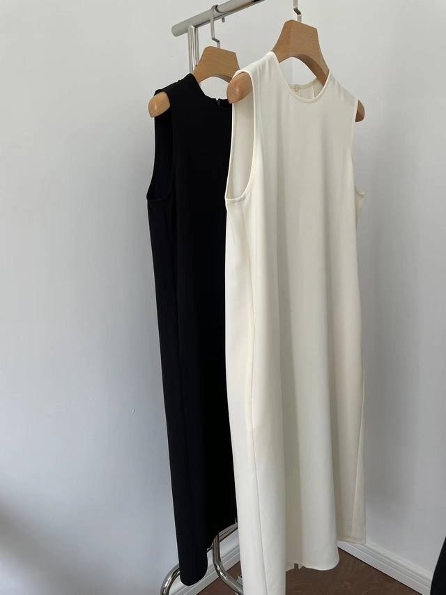 Details New American Minimalist Style Ther** New Acetate Hepburn Style Vest Dres