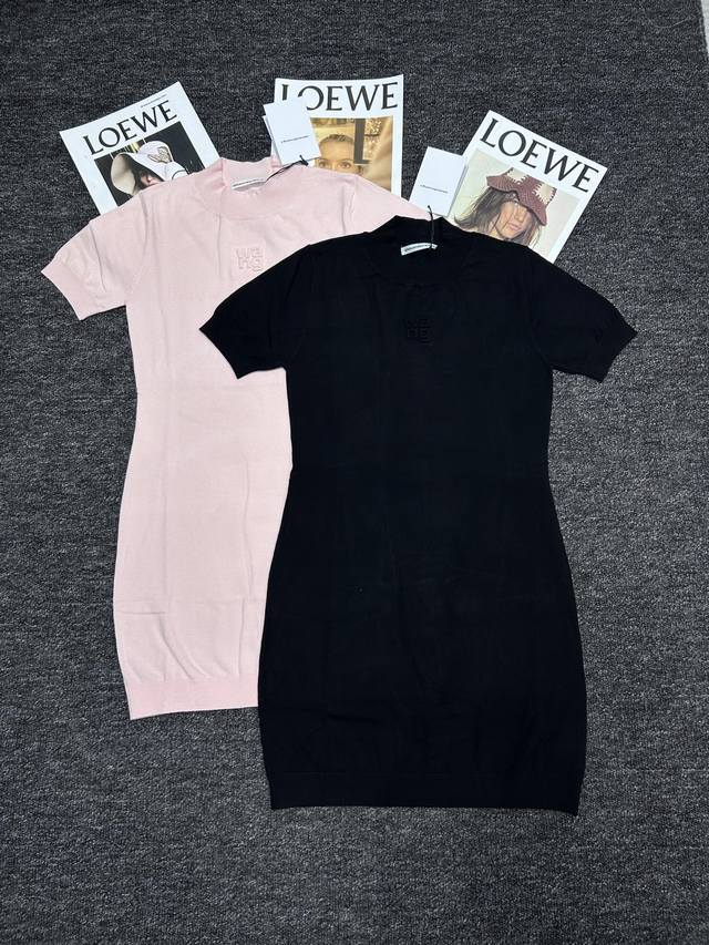 Women's New Style Recommendation Wang Alexander Wang Short Sleeve Knitted Dress
