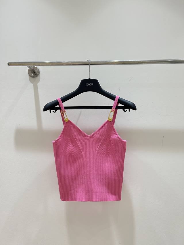 Women's Wear New Versace Pin-Up Camisole, Simple Yet Luxurious, Exquisite Pin De