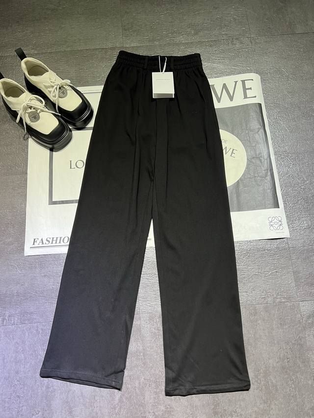pp Da Wang Embroidered Small Letter Trousers Shipped Model Tops Set Has T-Shi