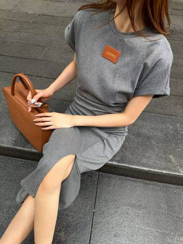 Original Low.....2025 Summer New Fashion Short Sleeve Round Neck Dress Cotton Fa