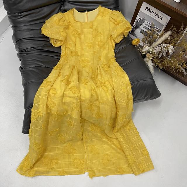 25Ss New Style Dress The Yellow Dress Is Simply A Bright Sunshine In The Summ