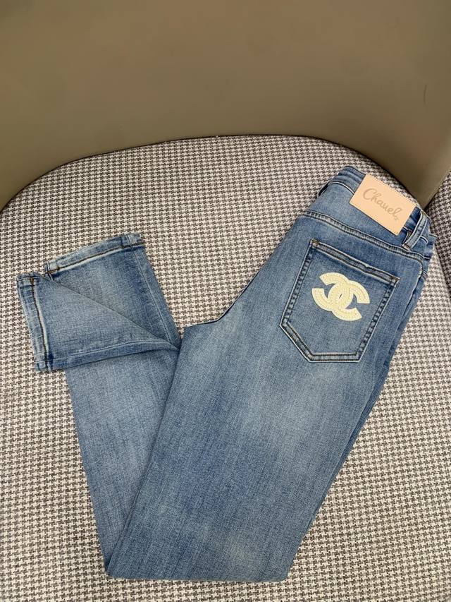 Original Cha.....2025 Summer New Fashion Ultra-Thin Skinny Jeans Good Elasticity
