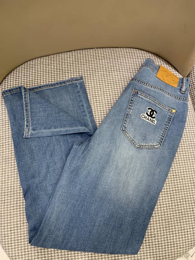 Original Cha.....2025 Summer New Fashion Ultra-Thin Straight Jeans Good Elastici