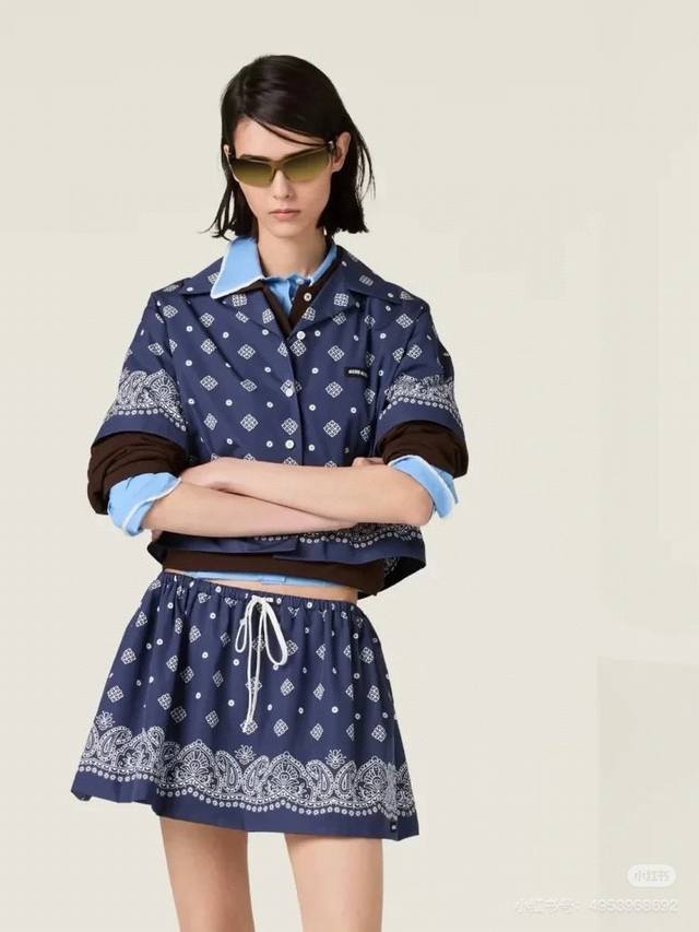Original Mm 2025 Summer New Fashion Printed Short-Sleeved Shirt Suit Customized