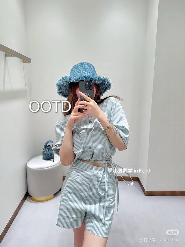 Shirt Shorts 25Fendi Spring And Summer Series~Original Development High Version