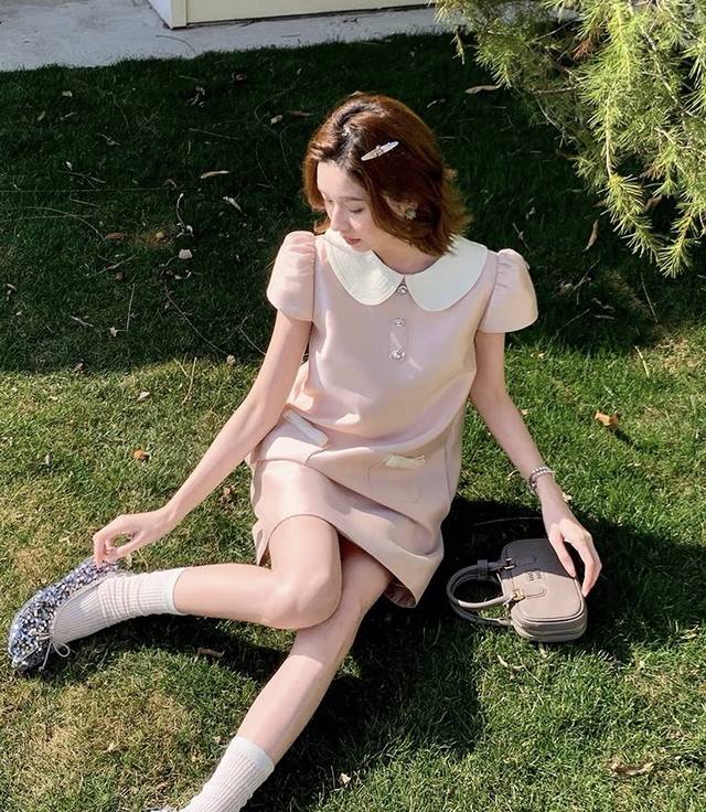 Dress Original Jr. Is Cute And Sweet 25 Spring And Summer Peter Pan Doll Collar