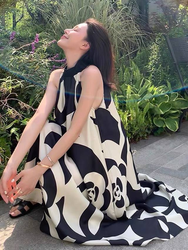 Dress Minimalist Style Light Rhythm Lazy And Relaxed Holiday Feeling Camellia Ha