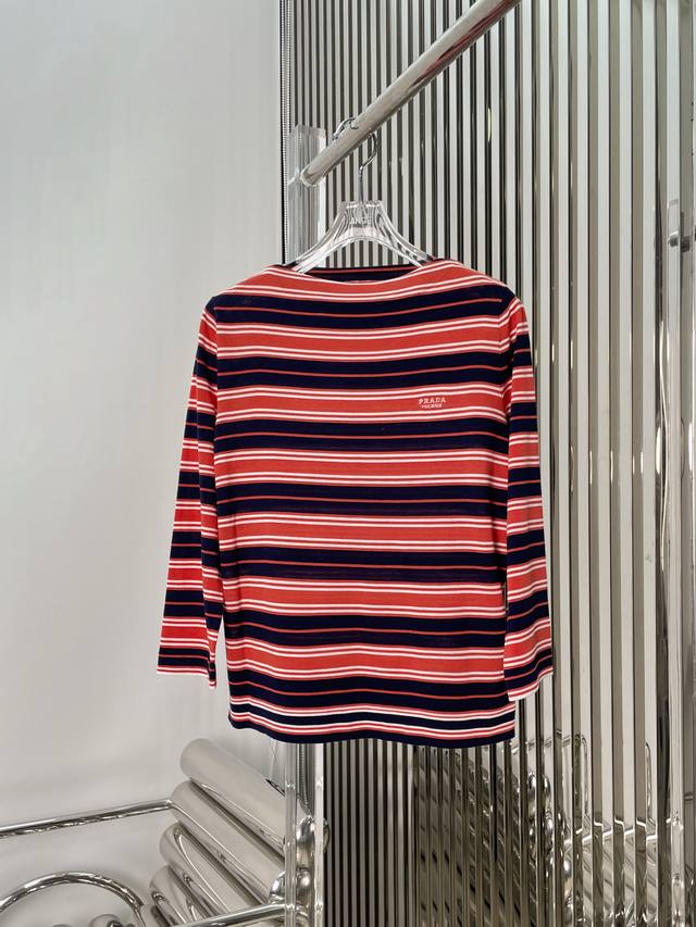 New Latest Pr 25New Striped Knitted Round Neck Top Size Sml