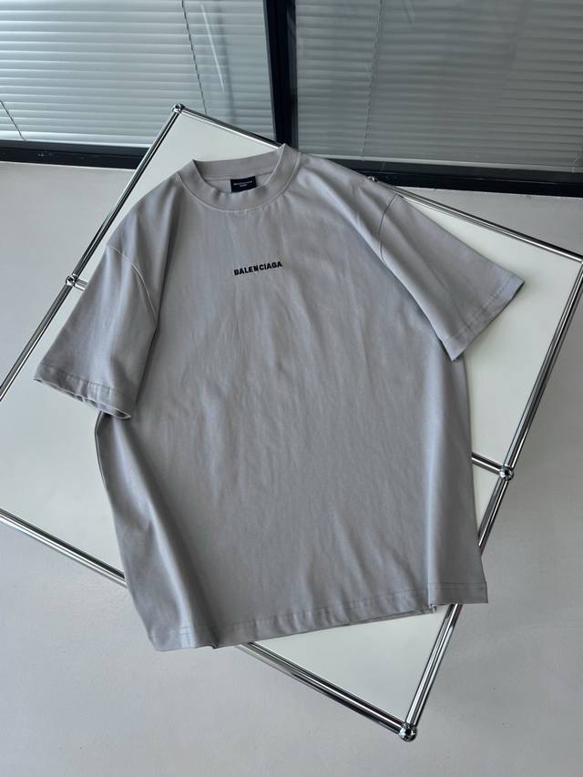 Balenciaga Arabic Front And Back Embroidery Short Sleeves Loose Version With Fro