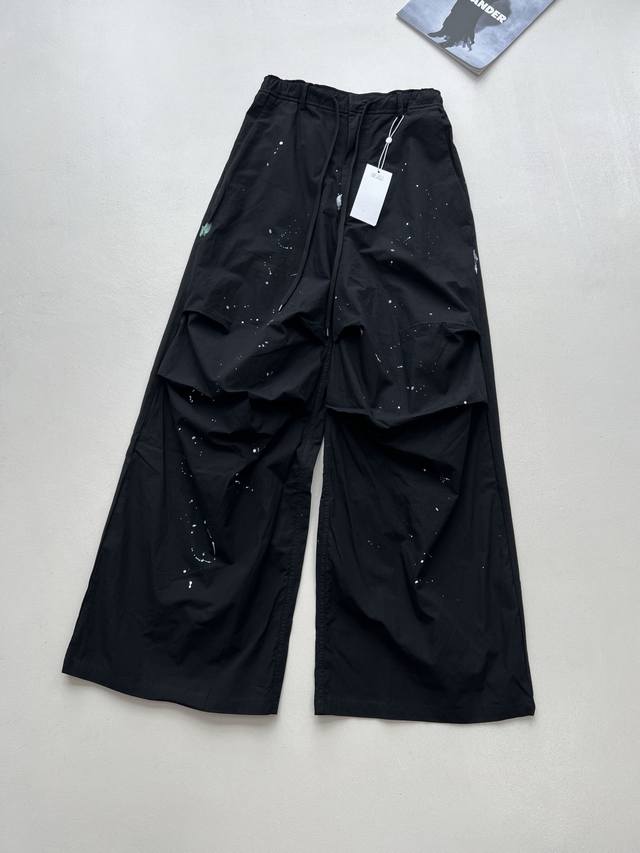 mm6* Ink-Splashed Work Trousers Exclusive Art Piece From Mm6. The Recognizabl