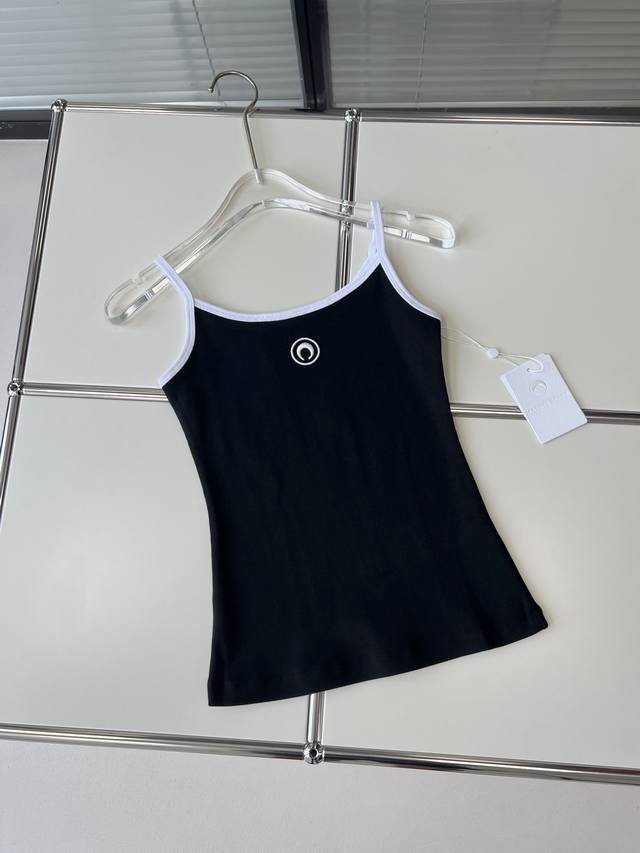 Moon Camisole Basics Can Also Be Special Marine Serr* Signature Moon Logo Embell