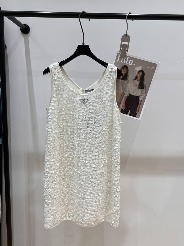 prad* 2025 Summer New Sequin Dress Super Textured Piece Of Ready-To-Wear Luxu