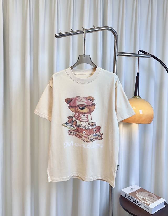 monc**New Style Printed Childlike Logo T-Shirt Customized Pure Cotton Fabric