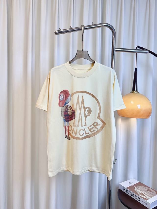 monc**New Style Printed Childlike Logo T-Shirt Customized Pure Cotton Fabric