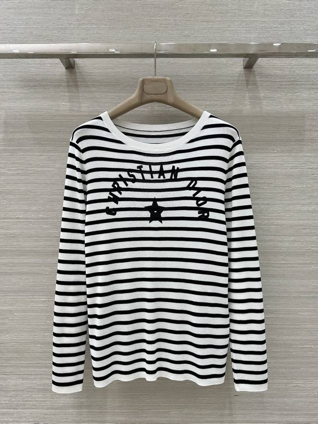 Exclusive First Release Original Quality Missd Navy Striped Happy Star Knitted L