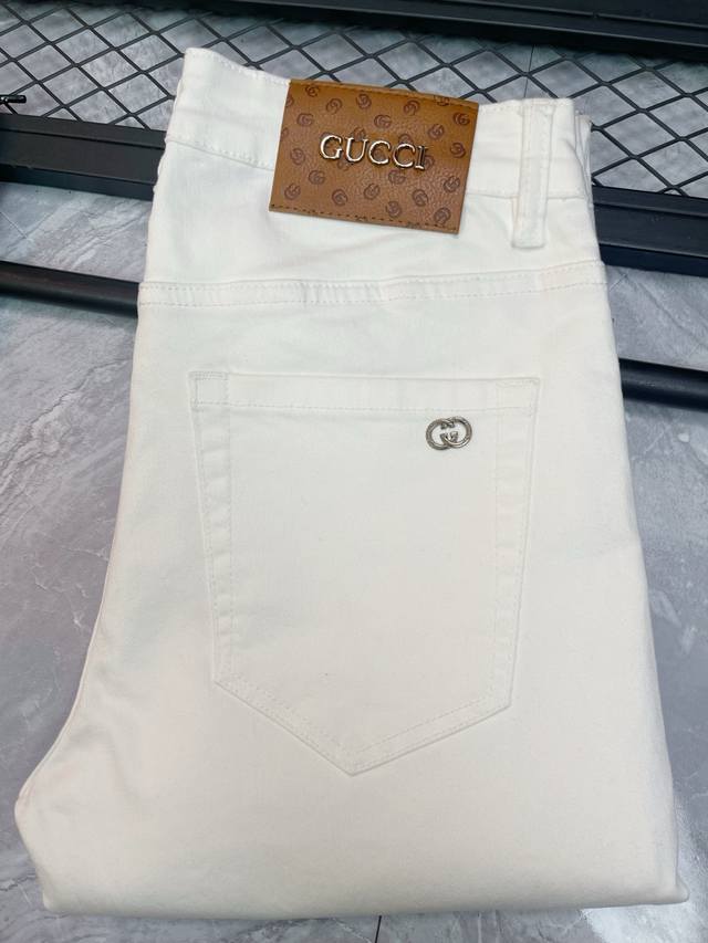 Classic Brand Gucci Jeans Trousers Men's Brand Clothing Simple And Stylish Slim